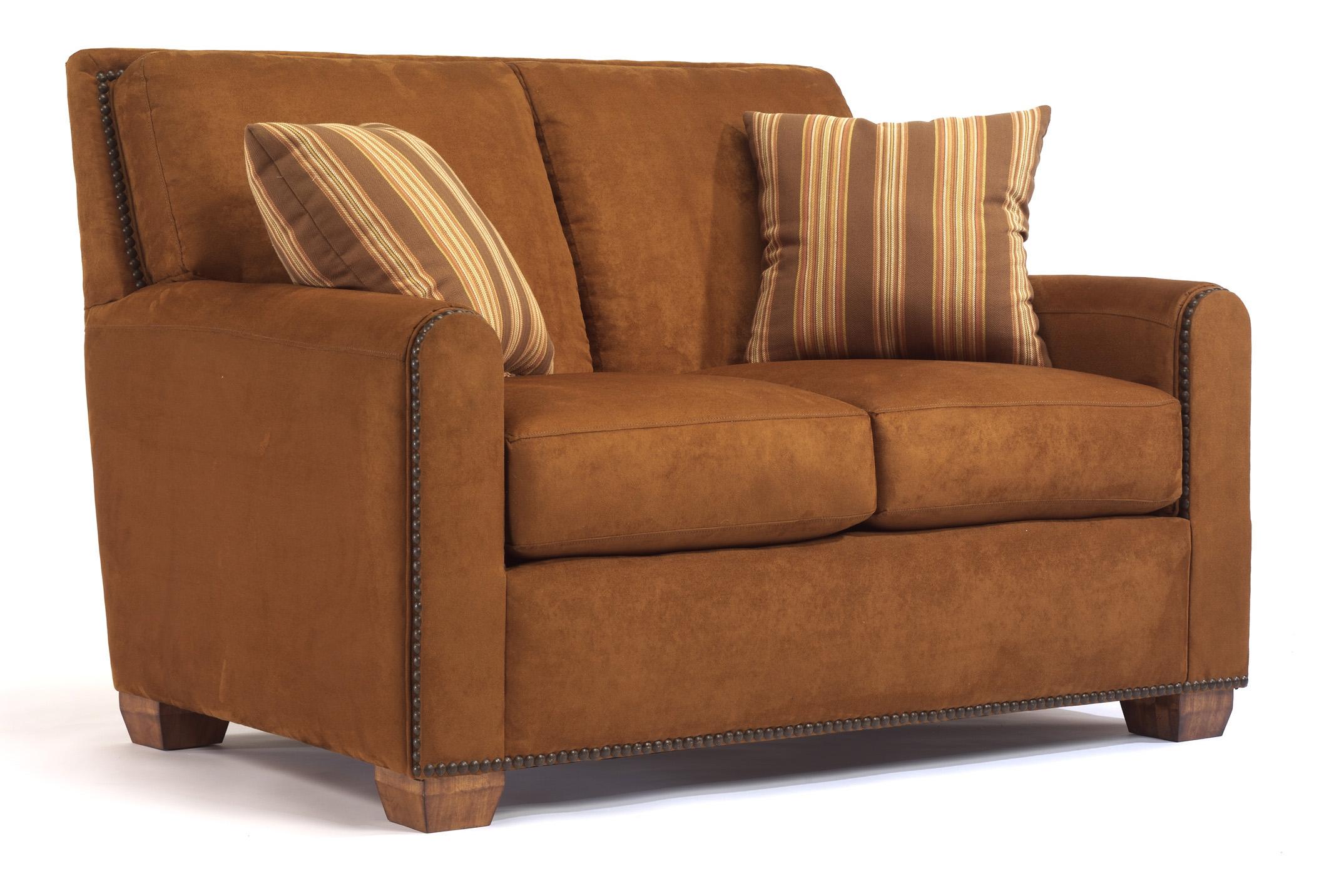 Flexsteel Bryant Contemporary Loveseat with Track Arms Wayside